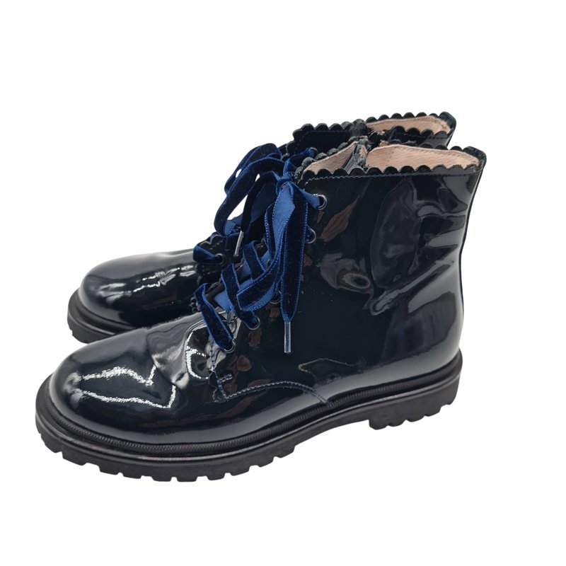 Lurchi Lederstiefel Gr. 34 – Dunkelblau, neuwertig