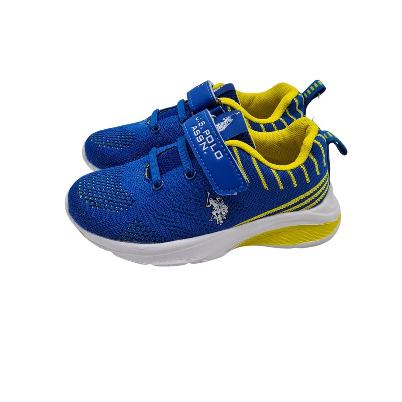 U.S. Polo Assn. Sneaker Gr. 28 – Neuwertig | Blau/Gelb/Weiß
